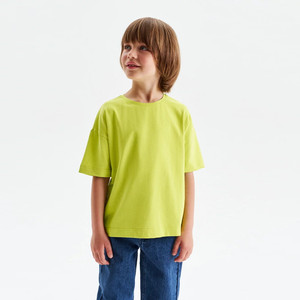 Хлопковая футболка Silver Spoon, желто-зелёная
